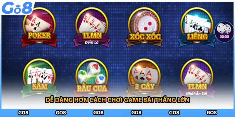 Dễ dàng hơn cách chơi game bài thắng lớn 
