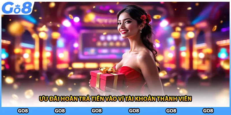 Ưu đãi hoàn trả tiền vào ví tài khoản thành viên